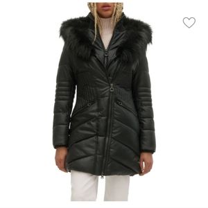 Noize Vegan leather winter jacket Gigi X